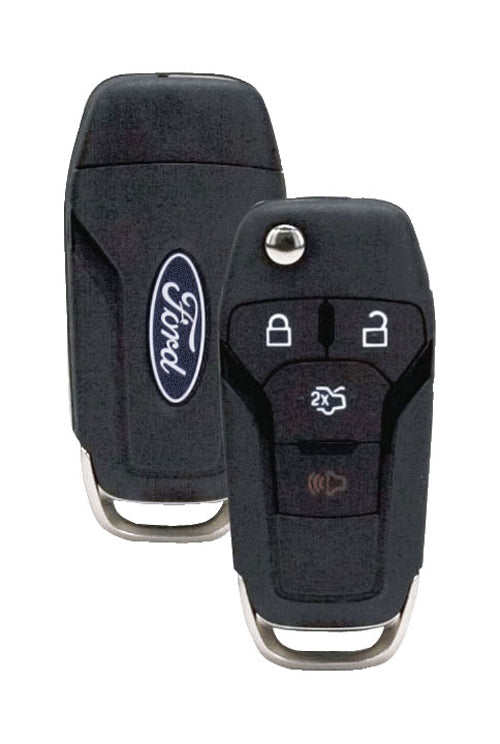All Years Ford All Models Ford Logo Flip Side Mill 4-Button (315MHZ) Uncut) (L,U,P,T)