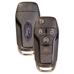 Load image into Gallery viewer, All Years Ford All Models Ford Logo Flip Side Mill 4-Button (902MHZ) (Uncut) (L,U,P,RS) 2 Way
