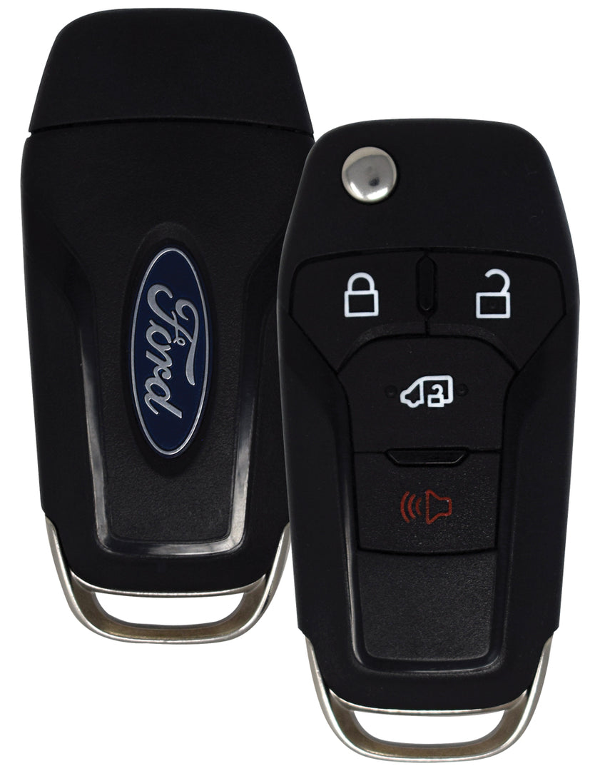 All Years Ford All Models Ford Logo Flip Side Mill 4-Button (315MHZ) (L,U,CD,P) (Uncut)