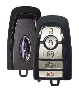 All Years Ford All Models Gen 5 PEPS Fob 5 Button (L,U,RS,TG,P) Ford Logo (434MHz) Gemini Chip w/Motion Sensing